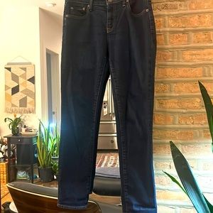 Gap Girlfriend jeans size 27. Dark denim.